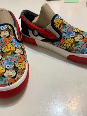 Pokémon unisex slip on sneakers by Ground up size 5